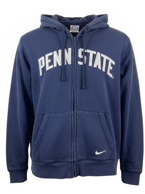 Penn State Nike Full Zip Hoodie Sweatshirt Kids L 16/18 Collegiate 3113